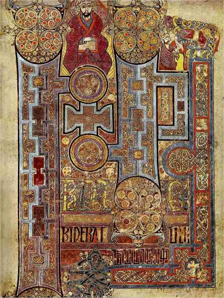 The Book of Kells [Public domain], via Wikimedia Commons (CC PD-1996)
